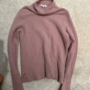 Madewell Mauve/pink mock neck sweater